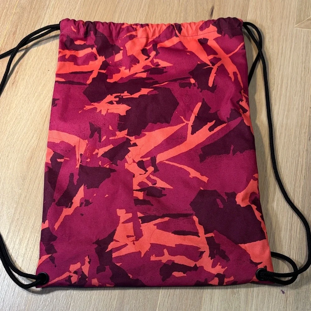 Columbia Vibrant Pink and Orange Drawstring Bag